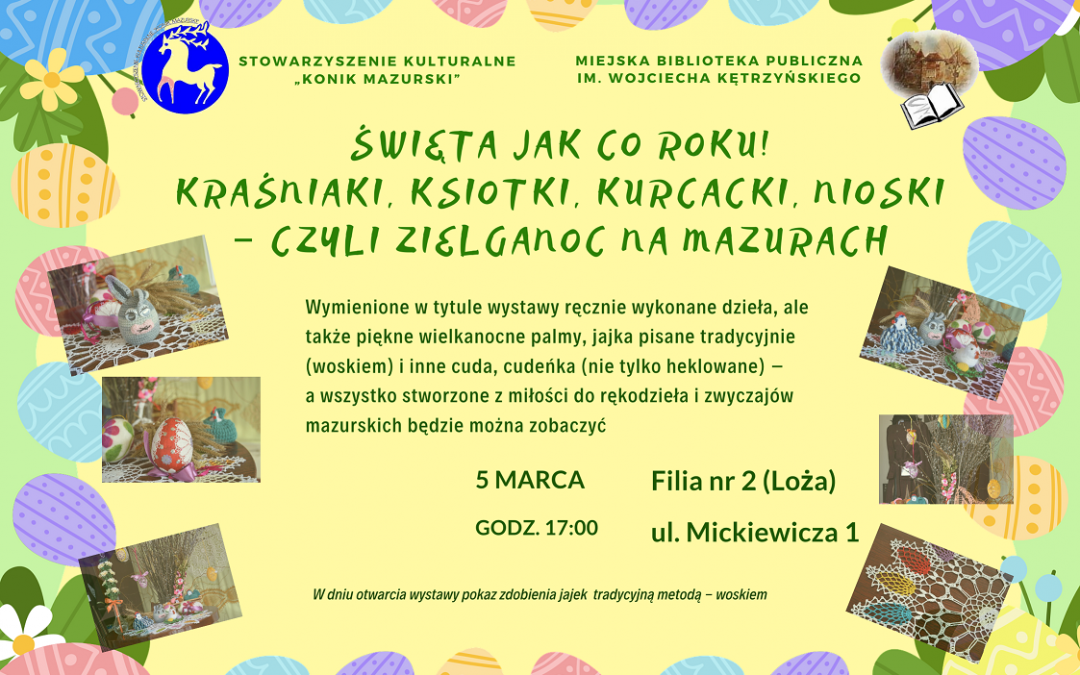 WERNISAŻ WYSTAWY RĘKODZIEŁA 5.03.2020 17:00